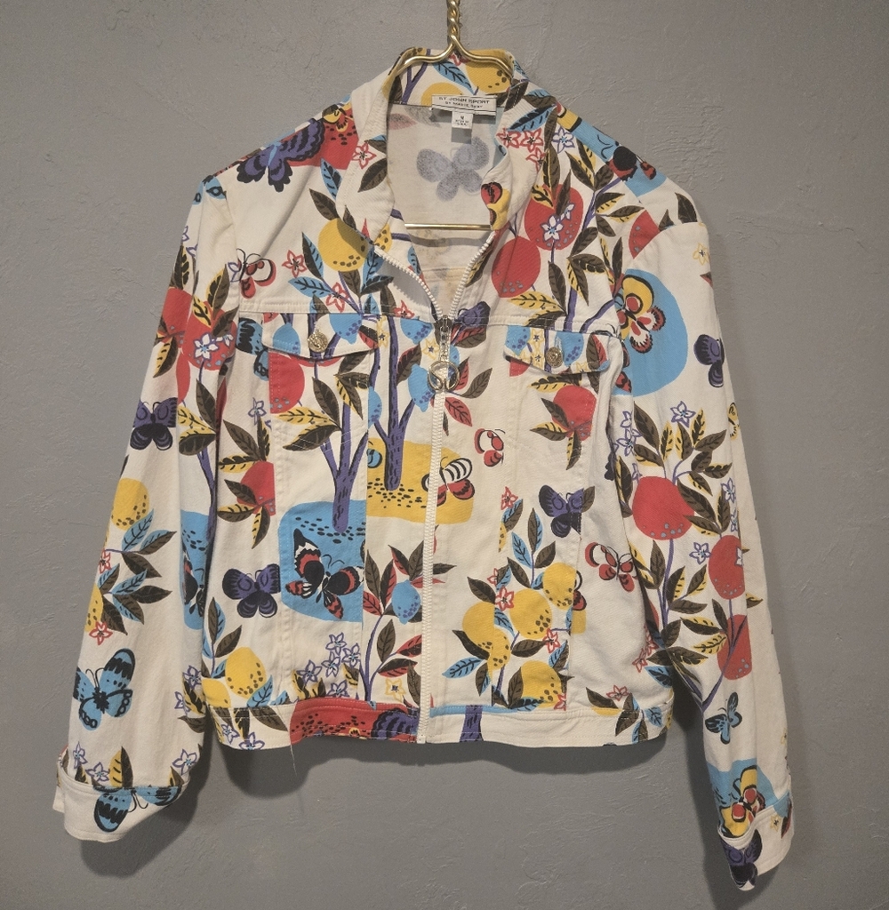 St John Colorful Floral Women's Jacket